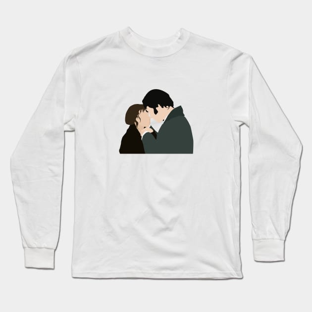 Elizabeth and Darcy Long Sleeve T-Shirt by honeydesigns